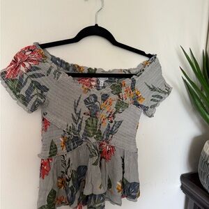 Floral Off-Shoulder Top